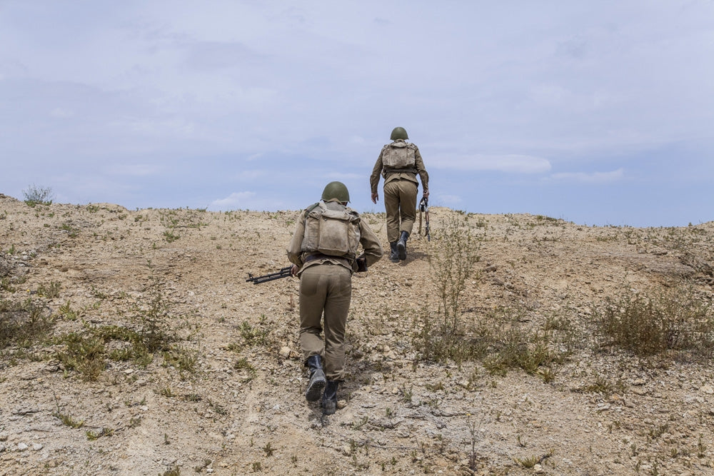 Soviet Paratroopers in Afghanistan Poster Print by Oleg Zabielin