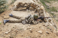 Soviet Paratrooper in Afghanistan poster print showcasing military history.