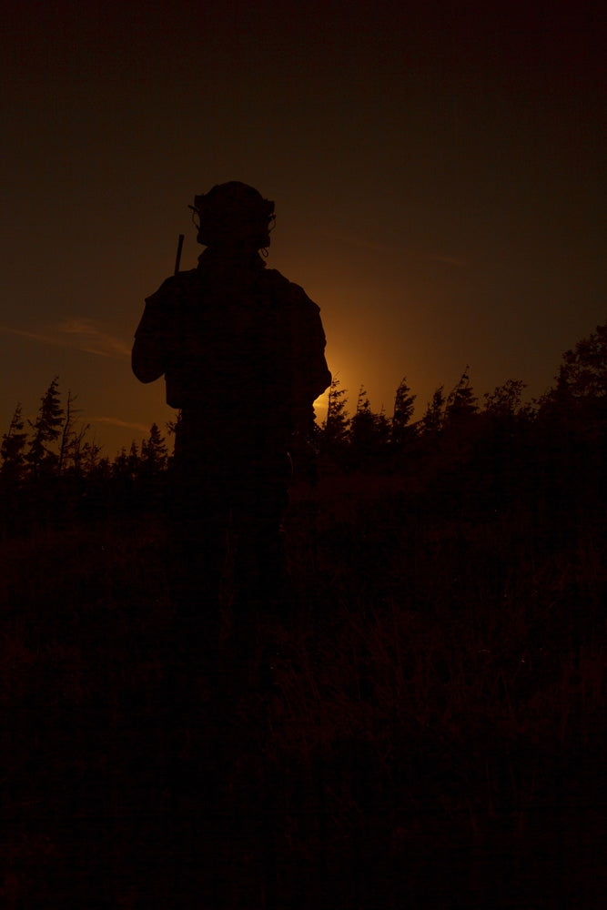United States Army Ranger at sunset poster print by Oleg Zabielin