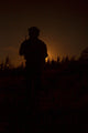 United States Army Ranger at sunset poster print by Oleg Zabielin