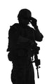 Silhouette of a U.S. Marine Corps Marsoc Raider Poster Print