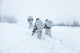 Winter Arctic Mountains Warfare Poster Print by Oleg Zabielin