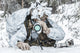 Winter Arctic Mountains Warfare Poster Print by Oleg Zabielin