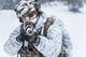 Winter Arctic Mountains Warfare Poster Print by Oleg Zabielin