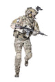 Dynamic U.S. Army Ranger in action poster print by Oleg Zabielin