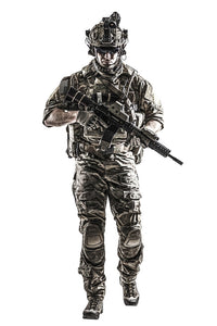 U.S. Army Ranger Walking Towards Camera Poster Print by Oleg Zabielin