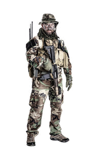U.S. Special Forces soldier in jungle warfare uniform poster print by Oleg Zabielin