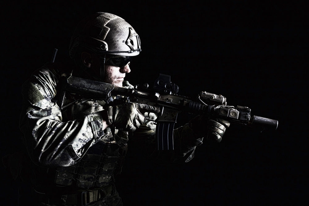 Special Forces Soldier in Field Uniform Poster Print by Oleg Zabielin