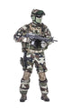 French Paratrooper with Weapon Poster Print by Oleg Zabielin