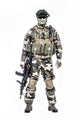 French Paratrooper with Weapon Art Print by Oleg Zabielin