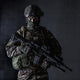 French Paratrooper with Weapon poster print by Oleg Zabielin.