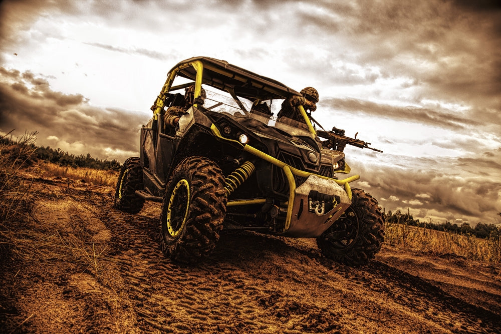 Mobile Infantry Team on Patrol Military Buggy Poster Print by Oleg Zabielin