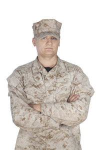 Soldier in camouflage uniform and cap poster print by Oleg Zabielin.