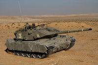 Israel Defense Force Magach 7 main battle tank in Negev desert poster print.