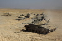 Israel Defense Force Merkava Mark IV main battle tank poster print.