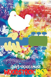 Woodstock Tie Dye Poster Print - 24x36 Rolled Art