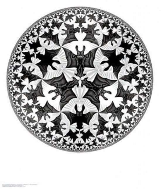 Circle Limit IV Poster Print by M.C. Escher - 22x26