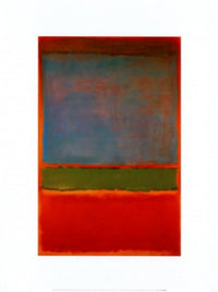 Violet, Green and Red Poster Print by Mark Rothko - 12x16