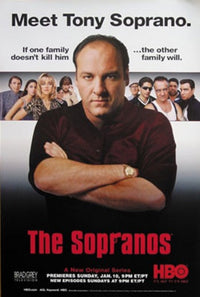 The Sopranos Cast Poster featuring iconic characters from the TV series.