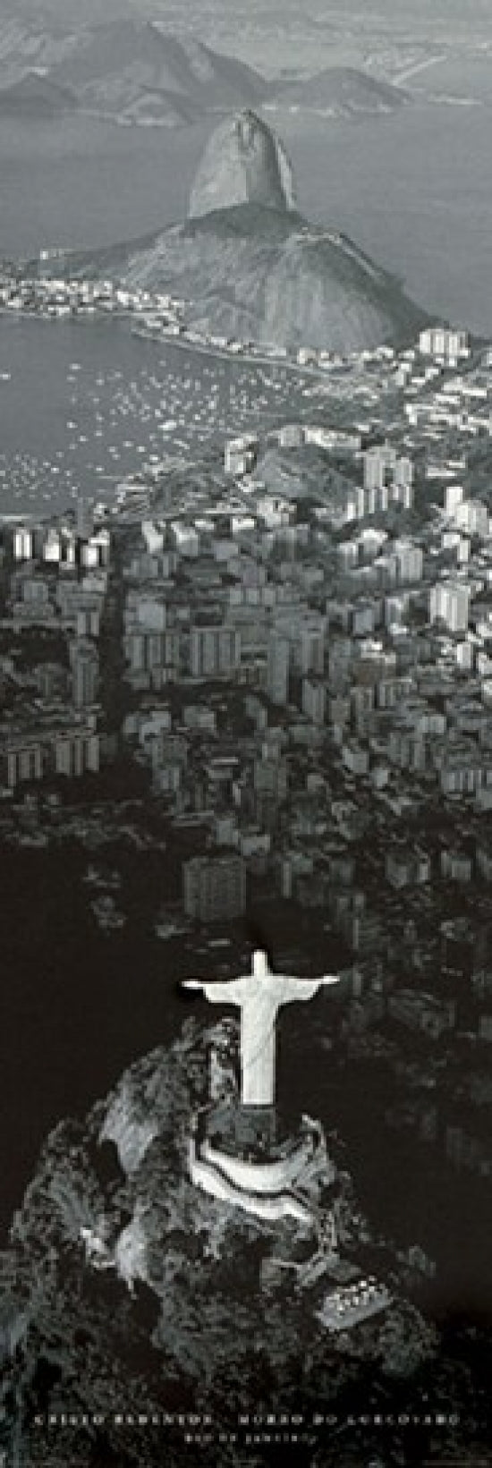 Rio De Janeiro Cristo Redent Poster showcasing iconic landmark