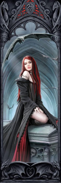 Vampire Await the Night Poster by Anne Stokes - Gothic Art Print
