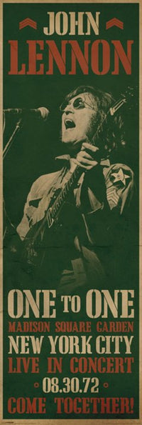 John Lennon Concert Door Poster Print - 21x62 Rolled Poster