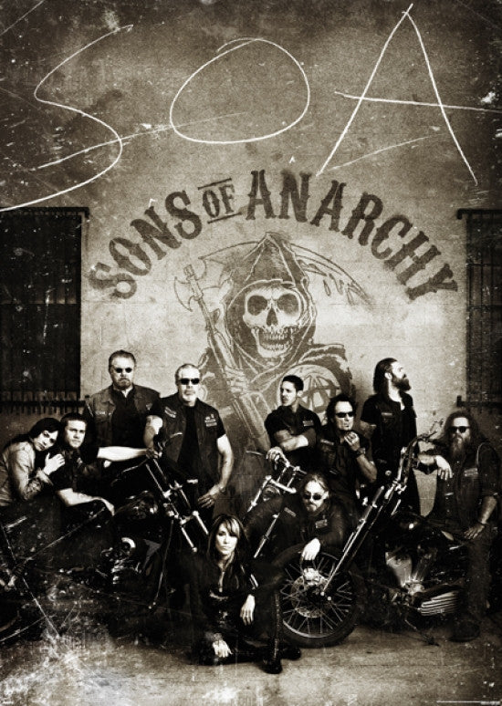 Sons of Anarchy Vintage Poster Print - Rolled Artwork 39x55