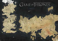 Game of Thrones Map of Westeros Mural Poster