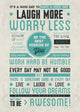 Be Awesome Quote Mural Poster - Motivational Wall Art 39x55