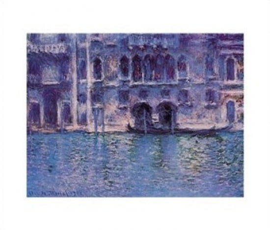 Claude Monet Venice Palazza Da Mula art poster, 28 x 22 inches.