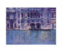 Claude Monet Venice Palazza Da Mula art poster, 28 x 22 inches.