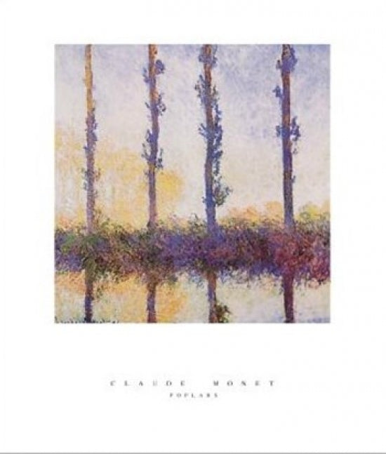 Poplars Poster by Claude Monet - Art Print
