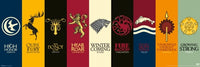 Game of Thrones House Sigils Slim Poster 36x12