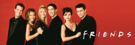 Friends - Red Slim Poster Print (36x12) | Posterazzi