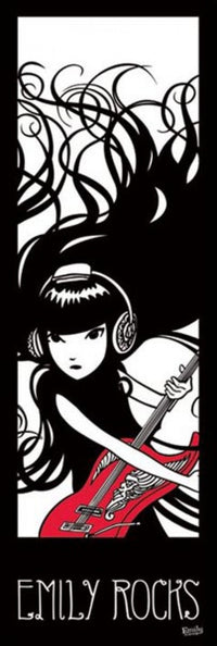 Emily The Strange - Rocks Door Poster Print 12x36