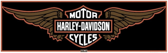 Harley Davidson Wings Poster Print - Rolled Art Print