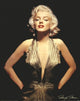 Marilyn Monroe Gold Poster - 16x20 Print featuring iconic actress.