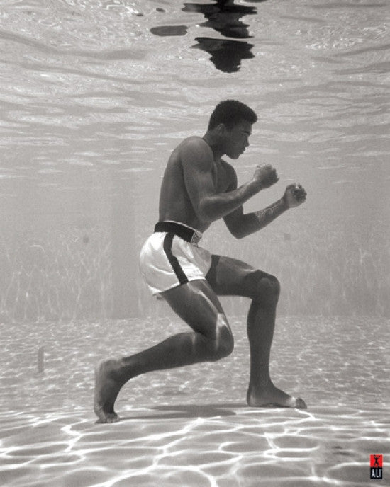 Muhammad Ali Underwater Poster Print - 16x20