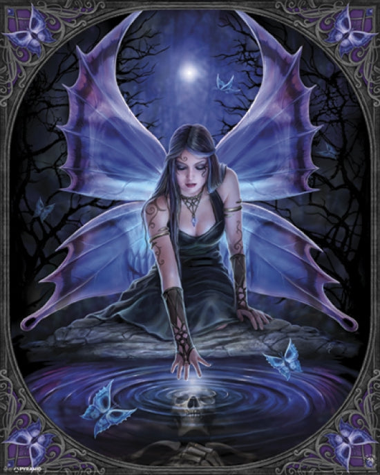 Fairy Immortal Flight Poster by Anne Stokes, featuring enchanting fairies in flight.