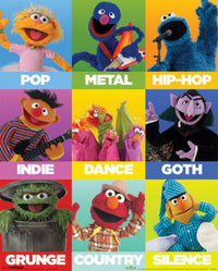 Sesame Street Music Genres Poster Print - 16x20 Rolled Poster