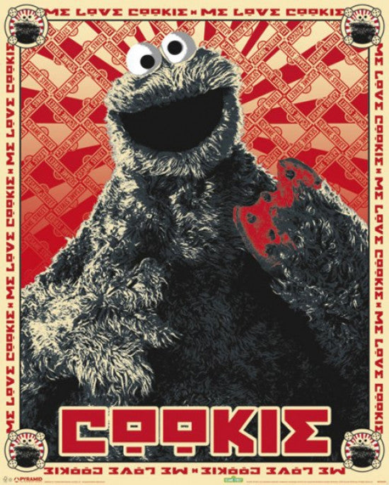 Sesame Street Cookie Monster Poster Print - 16x20