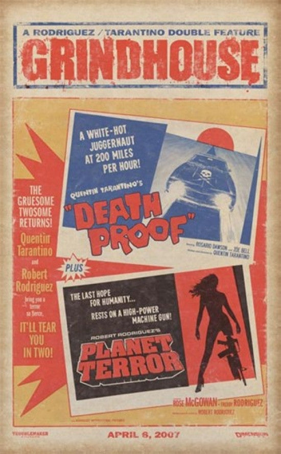 Grindhouse Dual Death Proof and Planet Terror Poster Print