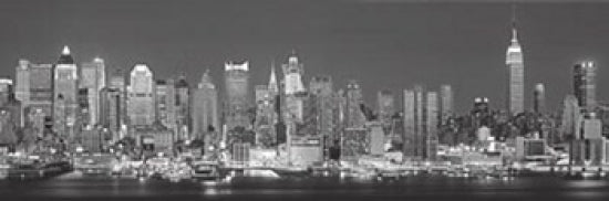 The Silver City - New York Sky poster showcasing the vibrant skyline of New York City.