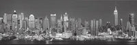 The Silver City - New York Sky poster showcasing the vibrant skyline of New York City.