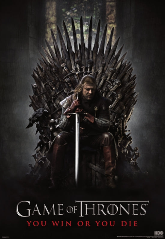 Game of Thrones Iron Throne mural poster on display