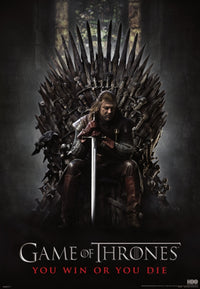 Game of Thrones Iron Throne mural poster on display