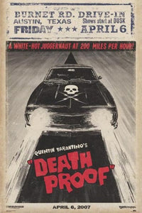 Grindhouse Death Proof Car Poster showcasing vintage car culture.