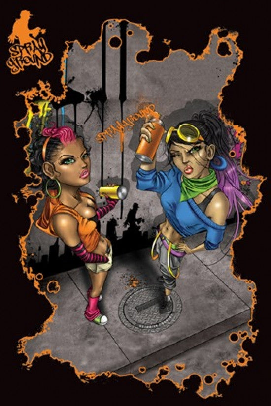 Sprayground Graf Girls Poster Print 22x34 - Rolled Poster