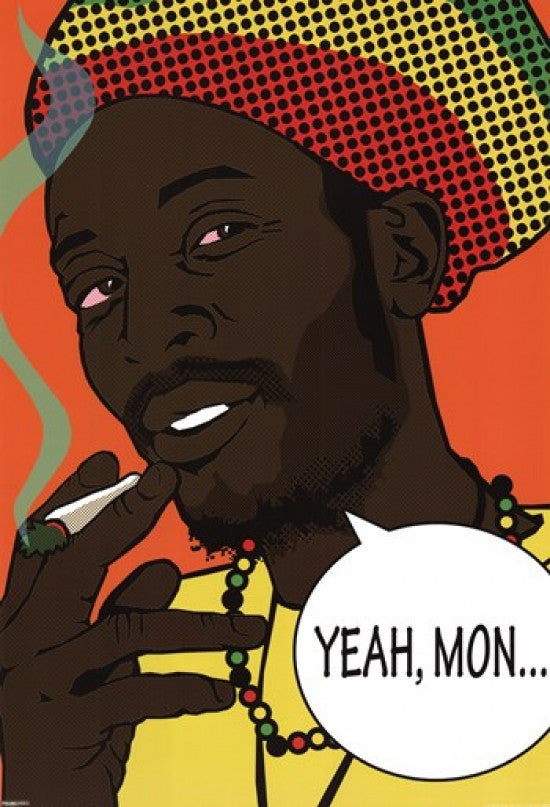 Rasta - Yeah Mon Rolled Poster Print - 22x34
