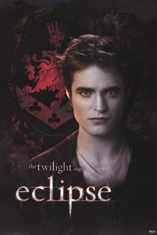 Twilight 3 Eclipse Edward Crest Poster, 24x36 inches, high-quality print.